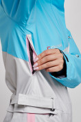 Оптом Горнолыжный комбинезон женский зимний голубого цвета 2326Gl в Алма-Ате, фото 16