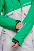 Оптом Горнолыжный комбинезон женский зимний зеленого цвета 2326Z в Саратове, фото 13