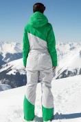 Оптом Горнолыжный комбинезон женский зимний зеленого цвета 2326Z, фото 4