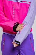 Оптом Горнолыжный комбинезон женский зимний фиолетового цвета 2327F, фото 13