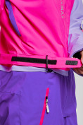 Оптом Горнолыжный комбинезон женский зимний фиолетового цвета 2327F, фото 15