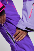 Оптом Горнолыжный комбинезон женский зимний фиолетового цвета 2327F в Ижевск, фото 17