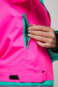 Оптом Горнолыжный комбинезон женский зимний зеленого цвета 2327Z в Саратове, фото 10