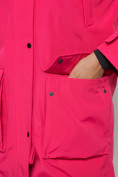 Оптом Парка женская зимняя MTFORCE c капюшоном розового цвета 2329R в Казани, фото 10