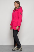 Оптом Парка женская зимняя MTFORCE c капюшоном розового цвета 2329R в Казани, фото 2