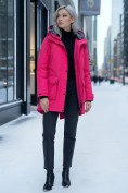 Оптом Парка женская зимняя MTFORCE c капюшоном розового цвета 2329R, фото 5