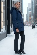 Оптом Парка женская зимняя MTFORCE c капюшоном синего цвета 2329S, фото 5