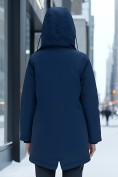 Оптом Парка женская зимняя MTFORCE c капюшоном синего цвета 2329S, фото 3