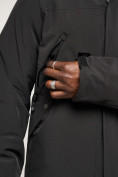 Оптом Куртка спортивная MTFORCE мужская с капюшоном черного цвета 2332Ch в Екатеринбурге, фото 14