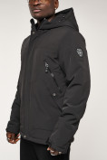 Оптом Куртка спортивная MTFORCE мужская с капюшоном черного цвета 2332Ch, фото 17