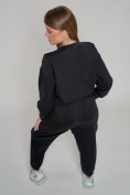 Оптом Спортивный костюм женский трикотажный модный черного цвета 23330Ch, фото 10