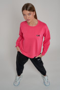 Оптом Спортивный костюм женский трикотажный модный розового цвета 23330R, фото 9