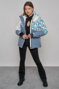 Оптом Горнолыжная куртка женская зимняя белого цвета 2337Bl в Казани, фото 16