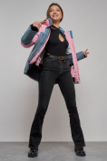 Оптом Горнолыжная куртка женская зимняя розового цвета 2337R в Казани, фото 18