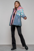 Оптом Горнолыжная куртка женская зимняя розового цвета 2337R в Екатеринбурге, фото 19