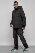 Оптом Куртка мужская зимняя горнолыжная черного цвета 2356Ch в Екатеринбурге, фото 2