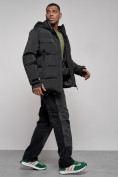 Оптом Куртка мужская зимняя горнолыжная черного цвета 2356Ch в Екатеринбурге, фото 20