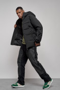Оптом Куртка мужская зимняя горнолыжная черного цвета 2356Ch в Екатеринбурге, фото 21