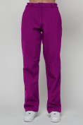 Оптом Брюки спортивные софтшелл MTFORCE женские темно-фиолетового цвета 2358TF, фото 4