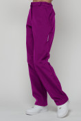 Оптом Брюки спортивные софтшелл MTFORCE женские темно-фиолетового цвета 2358TF, фото 5