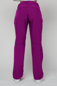 Оптом Брюки спортивные софтшелл MTFORCE женские темно-фиолетового цвета 2358TF, фото 8