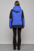 Оптом Горнолыжная куртка женская зимняя большого размера синего цвета 23661S в Екатеринбурге, фото 12