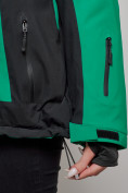 Оптом Горнолыжная куртка женская зимняя большого размера зеленого цвета 23661Z в Екатеринбурге, фото 8
