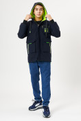 Оптом Куртка двусторонняя для мальчика темно-синего цвета 236TS в Екатеринбурге, фото 5
