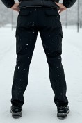 Оптом Брюки спортивные софтшелл MTFORCE мужские черного цвета 2403Ch, фото 2