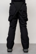 Оптом Полукомбинезон утепленный мужской зимний горнолыжный черного цвета 2405Ch, фото 11