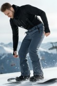 Оптом Полукомбинезон утепленный мужской зимний горнолыжный темно-серого цвета 2405TC, фото 2