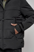 Оптом Куртка мужская зимняя горнолыжная черного цвета 2407Ch в Тюмени, фото 13