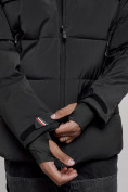 Оптом Куртка мужская зимняя горнолыжная черного цвета 2407Ch, фото 15
