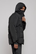 Оптом Куртка мужская зимняя горнолыжная черного цвета 2407Ch в Челябинске, фото 6