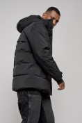 Оптом Куртка мужская зимняя горнолыжная черного цвета 2407Ch в Ижевск, фото 8