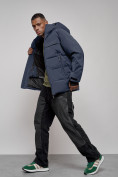 Оптом Куртка мужская зимняя горнолыжная темно-синего цвета 2407TS, фото 18