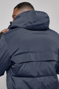 Оптом Куртка мужская зимняя горнолыжная темно-синего цвета 2407TS, фото 21