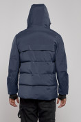 Оптом Куртка мужская зимняя горнолыжная темно-синего цвета 2407TS в Астане, фото 4