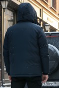 Оптом Куртка - жилетка трансформер 2 в 1 мужская зимняя темно-синего цвета 2409TS, фото 5
