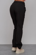 Оптом Брюки спортивные софтшелл MTFORCE женские черного цвета 2410Ch, фото 10