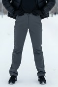 Оптом Брюки спортивные софтшелл MTFORCE женские темно-серого цвета 2410TC