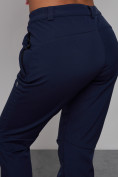 Оптом Брюки спортивные софтшелл MTFORCE женские темно-синего цвета 2410TS, фото 15
