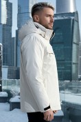 Оптом Горнолыжная куртка мужская зимняя белого цвета 2412Bl, фото 3