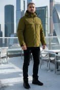 Оптом Горнолыжная куртка мужская зимняя цвета хаки 2412Kh, фото 5