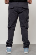 Оптом Джинсы карго мужские большого размера темно-серого цвета 2416TC в Перми, фото 7