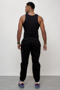 Оптом Джинсы карго мужские с накладными карманами черного цвета 2419Ch в Томске, фото 8