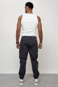 Оптом Джинсы карго мужские с накладными карманами темно-серого цвета 2425TC в Ростове-на-Дону, фото 10