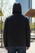 Оптом Куртка спортивная мужская весна осень черного цвета 25470Ch, фото 2