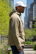 Оптом Куртка спортивная мужская весна осень бежевого цвета 25471B, фото 3