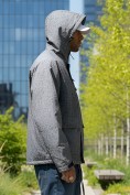 Оптом Куртка спортивная мужская весна осень серого цвета 25471Sr, фото 3